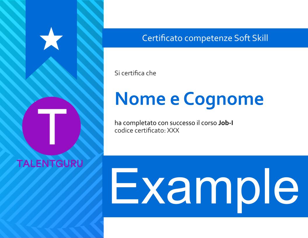 Certificato TalentGuru